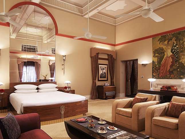 Maharaja Suite at the Umaid Bhawan Palace in Jodhpur, Rajasthan