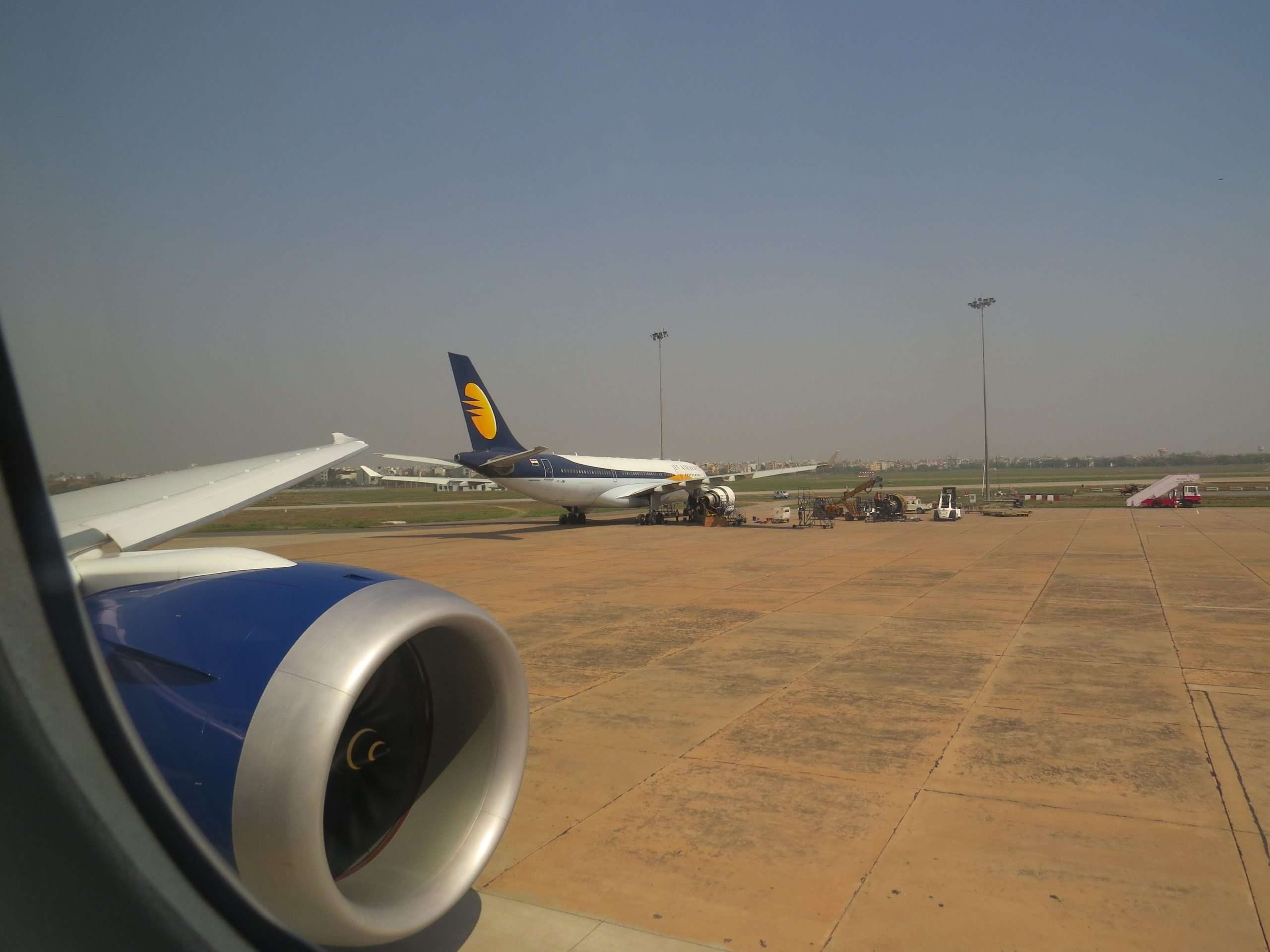 Delhi airport runway