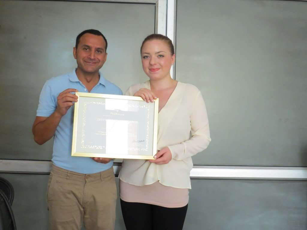 Oberoi Certificate of Appreciate Indian Excursions Co
