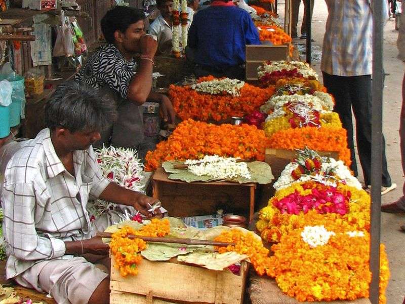 Jaipur flower market Rajasthan