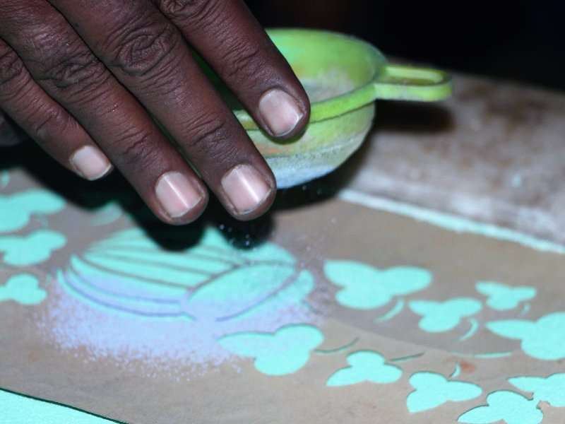 Jal Sanjhi painting Udaipur Rajasthan