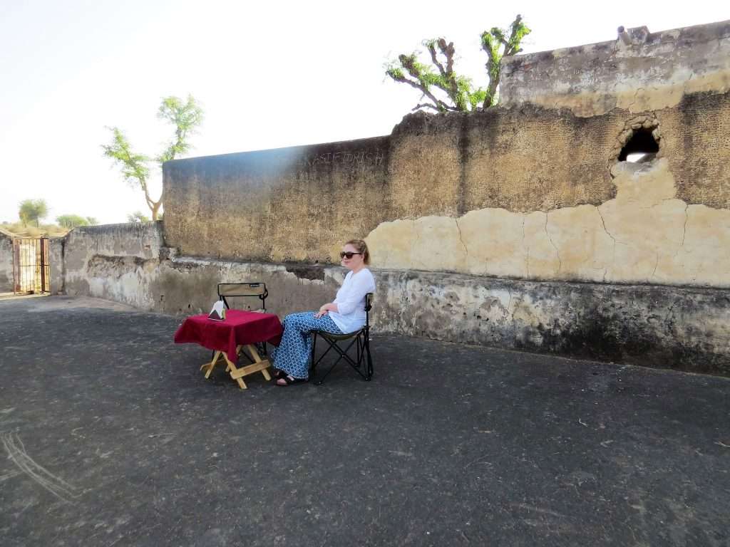 Malji ka Kamra picnic breakfast, Madeleine Hann Indian Excursions Co