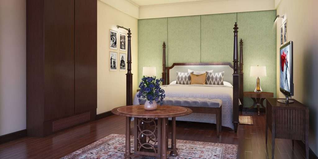 Bedroom in the Kohinoor Suite at The Oberoi New Delhi