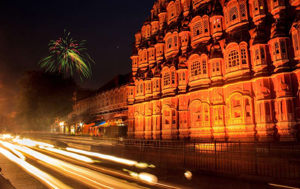 Diwali fireworks in Jaipur
